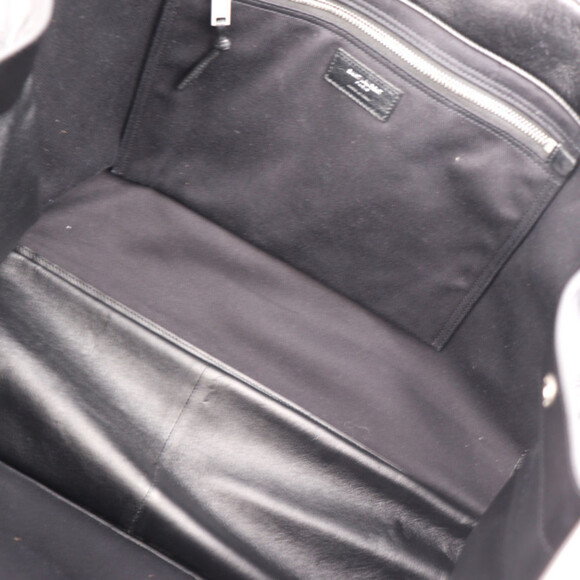 SAINT LAURENT Black Leather Tote Bag - Picture 7 of 10